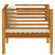 7 Piece Garden Lounge Set with Cream Cushion Solid Acacia Wood