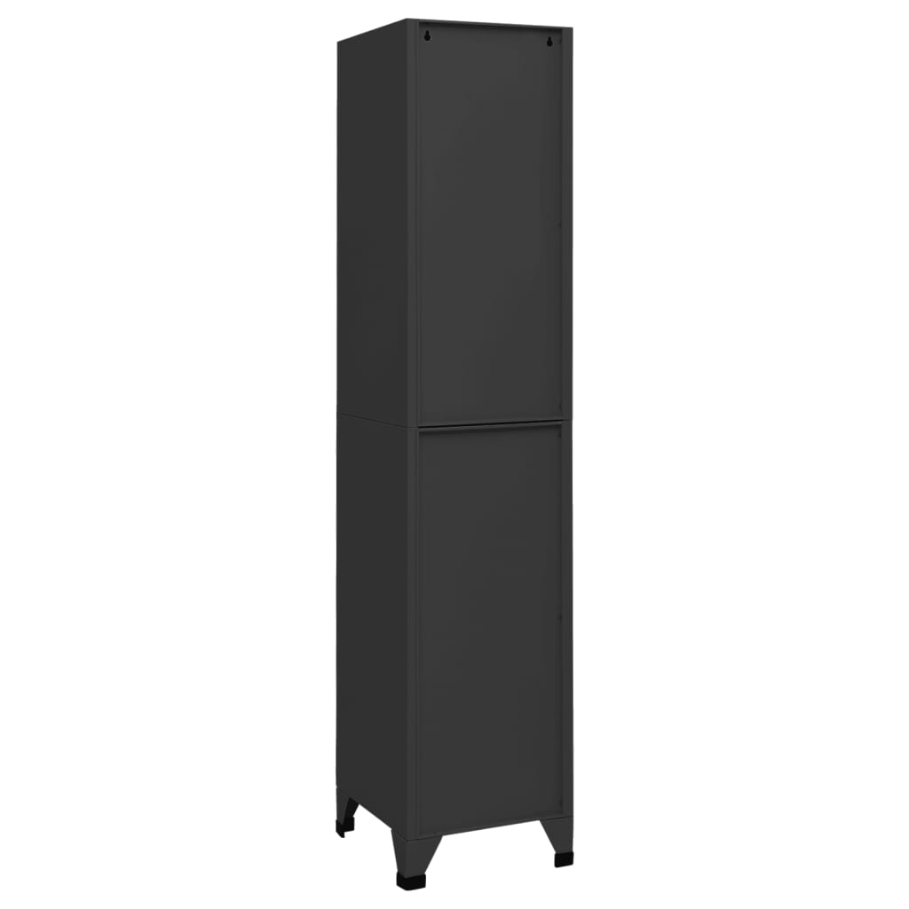 Locker Cabinet Anthracite 38x40x180 cm Steel