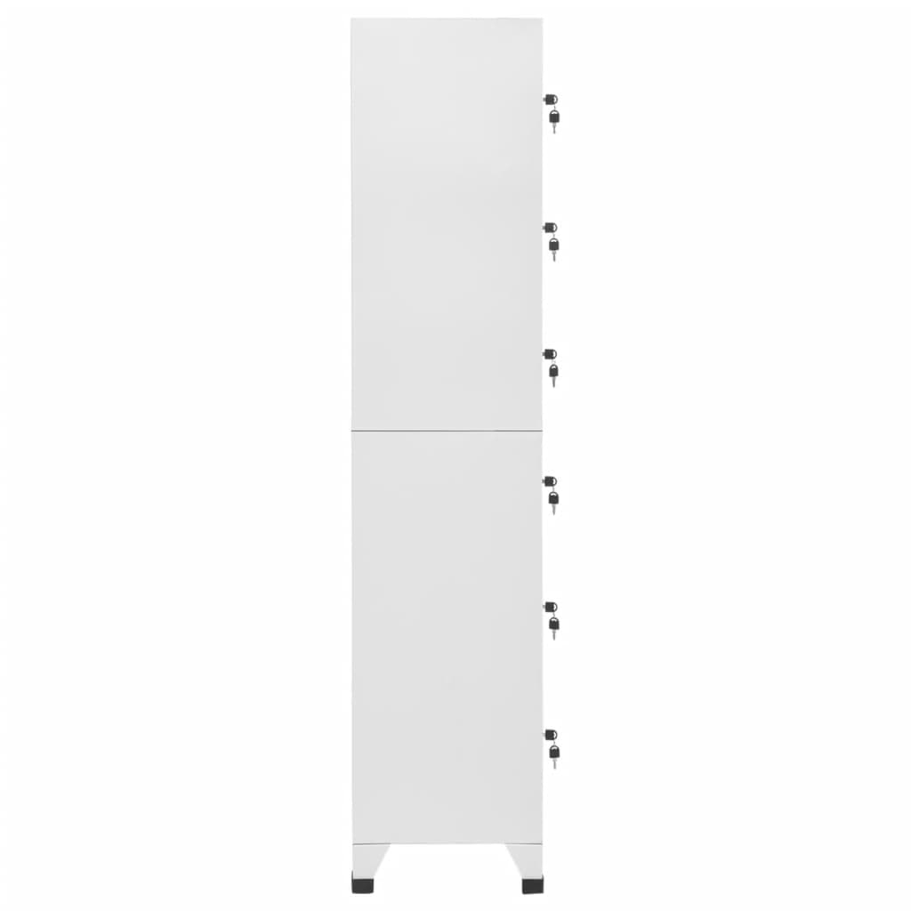 Locker Cabinet Light Grey 38x40x180 cm Steel