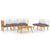 5 Piece Garden Lounge Set with Cushions Solid Wood Acacia