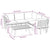 6 Piece Garden Lounge Set with Cushions Solid Wood Acacia