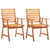 3 Piece Garden Dining Set Solid Wood Acacia