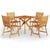5 Piece Garden Dining Set Solid Wood Acacia