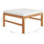 12 Piece Garden Lounge Set with Cream Cushions Solid Teak Wood