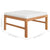 6 Piece Garden Lounge Set with Cream Cushions Solid Teak Wood