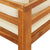 Garden Benches with Cream White Cushions 2 pcs Acacia Wood