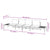 Garden Benches with Cream White Cushions 2 pcs Acacia Wood