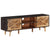 TV Cabinet 140x30x46 cm Rough Mango Wood and Solid Wood Acacia
