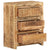 Drawer Cabinet 60x33x75 cm Solid Wood Mango