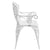 Garden Bench 108 cm Cast Aluminium White