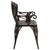 Garden Bench 108 cm Cast Aluminium Bronze