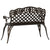 Garden Bench 108 cm Cast Aluminium Bronze