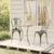 3 Piece Bistro Set Cast Aluminium Green