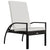 Sun Lounger with Footrest PE Rattan Brown