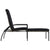 Sun Lounger with Footrest PE Rattan Grey