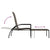 Sun Lounger with Footrest PE Rattan Grey