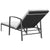 Garden Sun Lounger with Cushion Poly Rattan Black