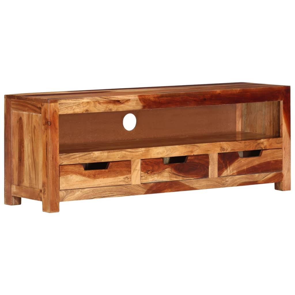 TV Cabinet 110x30x40 cm Solid Wood Acacia