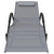 Rocking Sun Lounger Grey Steel and Textilene