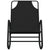 Rocking Sun Lounger Black Steel and Textilene