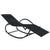 Rocking Sun Loungers 2 pcs Black Steel and Textilene