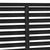 Louver Fence WPC 180x180 cm Dark Grey