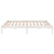 Bed Frame White Solid Wood 137x187 cm Double Size