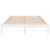 Bed Frame without Mattress White Solid Wood 150x200 cm