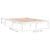 Bed Frame without Mattress White Solid Wood 150x200 cm