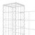 U-shape Gabion Basket with 3 Posts Iron 260x20x100 cm
