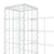 U-shape Gabion Basket with 4 Posts Iron 380x20x100 cm