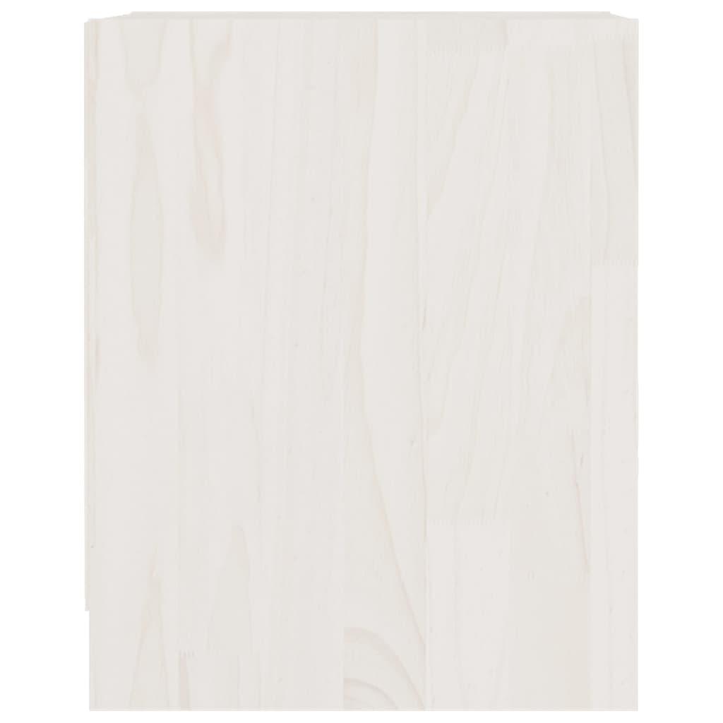 Bedside Cabinets 2 pcs White 35.5x33.5x41.5 cm Solid Pinewood
