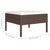 8 Piece Garden Lounge Set with Cushions Poly Rattan Brown