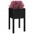 Garden Planter Black 40x40x70 cm Solid Pinewood