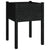 Garden Planter Black 50x50x70 cm Solid Pinewood