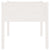 Garden Planters 2 pcs White 70x70x70 cm Solid Pinewood