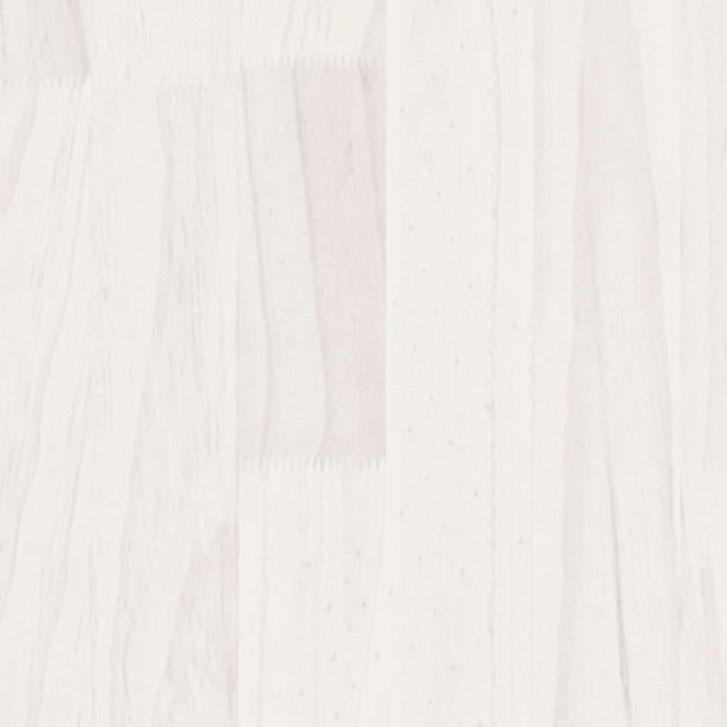 Garden Planters 2 pcs White 70x70x70 cm Solid Pinewood