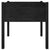 Garden Planter Black 70x70x70 cm Solid Pinewood