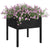 Garden Planter Black 70x70x70 cm Solid Pinewood