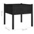 Garden Planter Black 70x70x70 cm Solid Pinewood