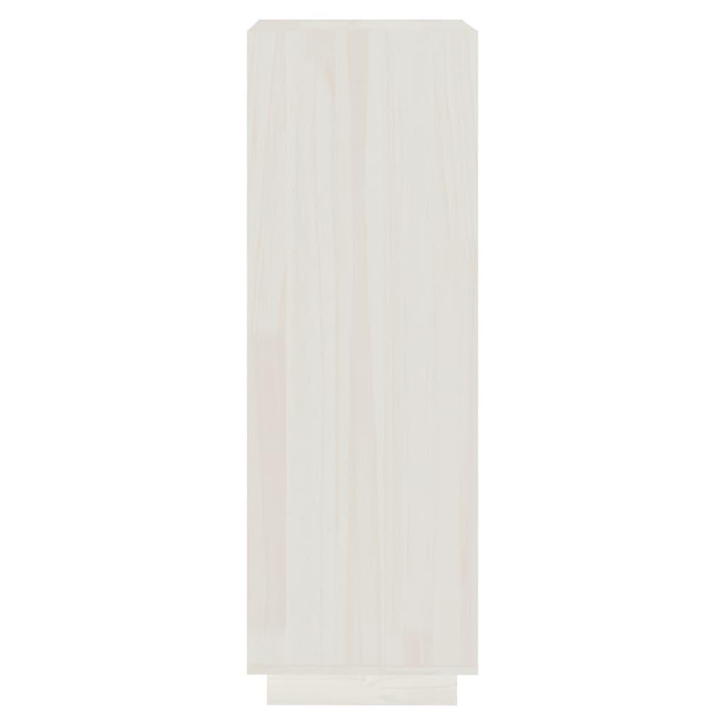 Book Cabinet/Room Divider White 40x35x103 cm Solid Pinewood