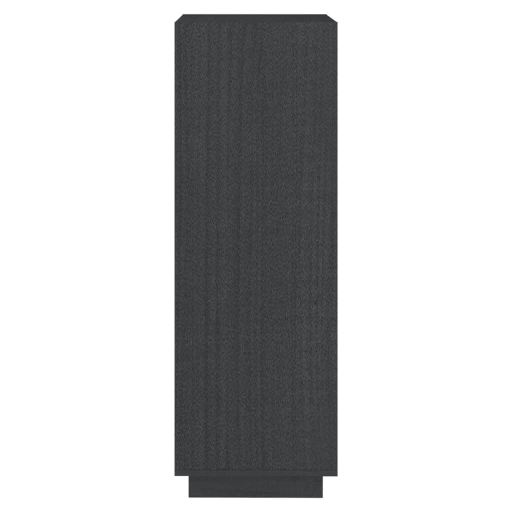 Book Cabinet/Room Divider Grey 40x35x103 cm Solid Pinewood