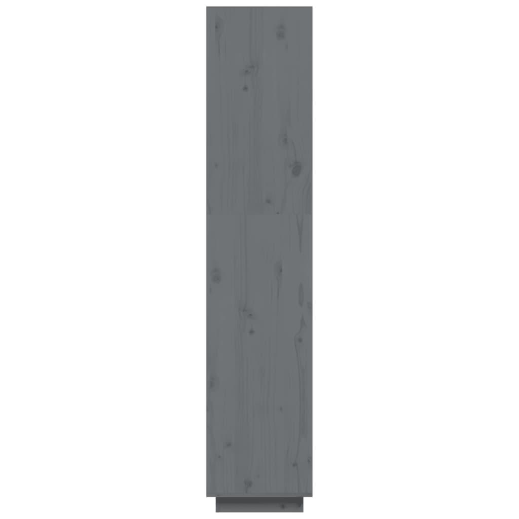 Book Cabinet/Room Divider Grey 40x35x167 cm Solid Wood Pine
