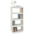 Book Cabinet/Room Divider White 60x35x135 cm Solid Pinewood