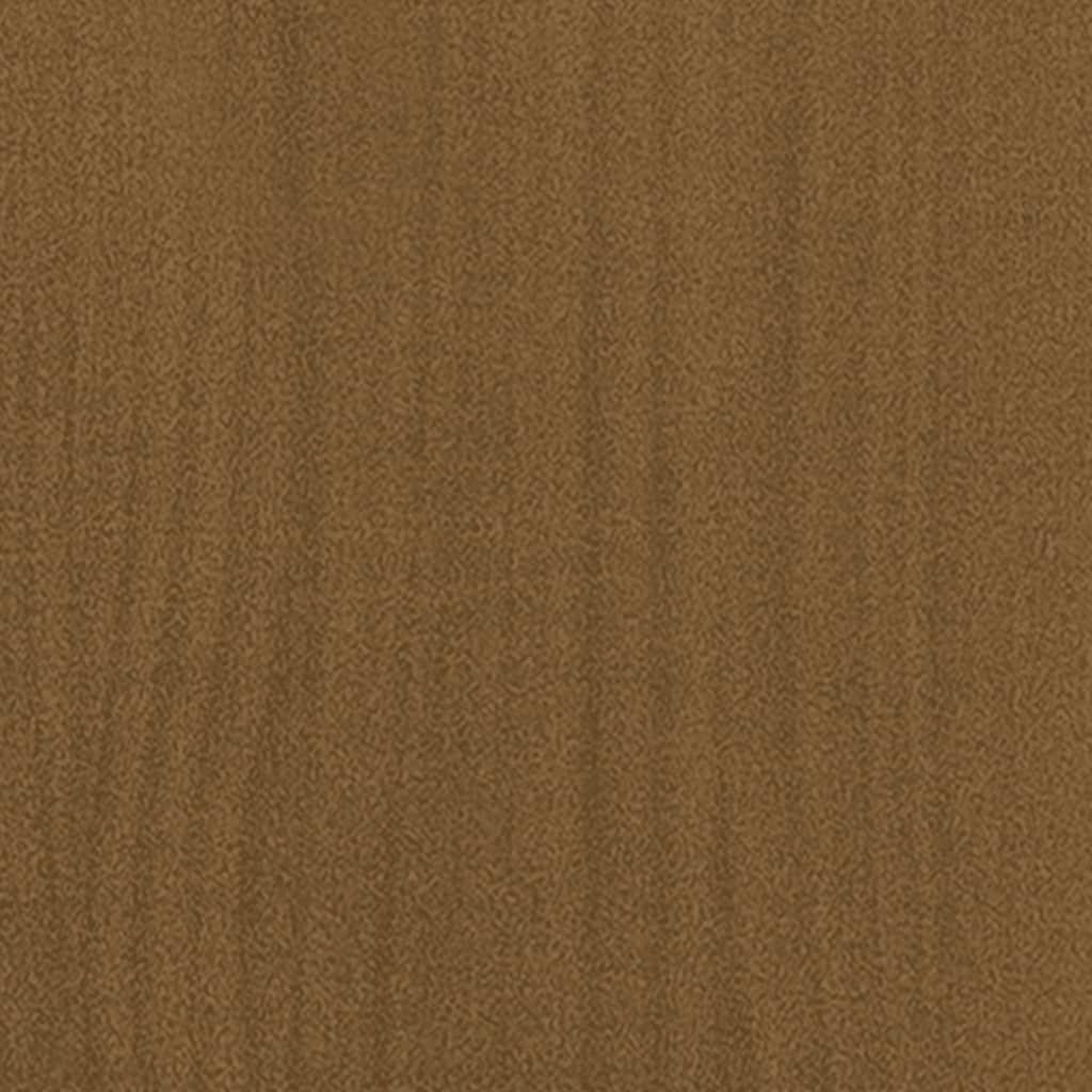 Book Cabinet Honey Brown 80x35x71 cm Solid Pinewood