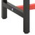Work Bench Frame Matte Black and Matte Red 140x50x79 cm Metal