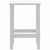 Garden Adirondack Table White 38x38x46 cm HDPE