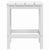 Garden Adirondack Table White 38x38x46 cm HDPE