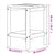 Garden Adirondack Table White 38x38x46 cm HDPE