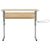 Craft Desk Sonoma Oak and Grey 110x53x(58-87)cm Engineered Wood and Steel